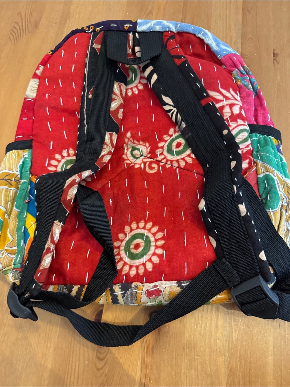 NWT! Kathmandu Imports Bohemian Patchwork Multicolor Women’s Backpack - Picture 5 of 8